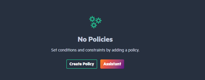 Giao diện bảng quản lý Policies chính