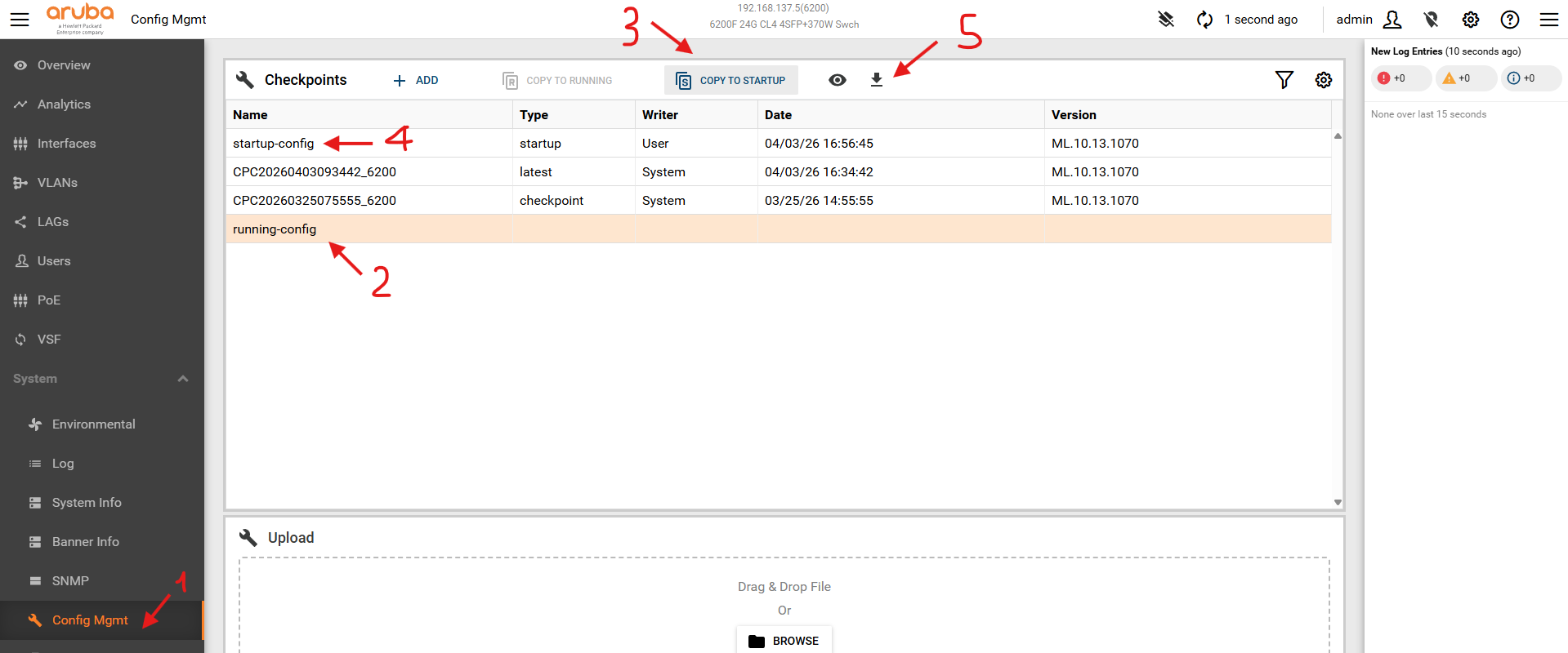 Tải file cấu hình running-config