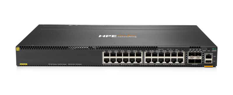 HPE Aruba Networking 6300M 24-port 1GbE Class 4 PoE and 4-port SFP56 Switch
