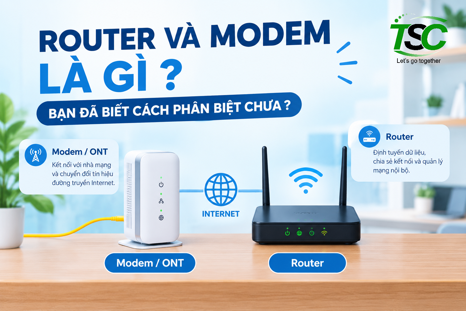 Router và Modem là gì? Cách phân biệt và lựa chọn thiết bị mạng tối ưu