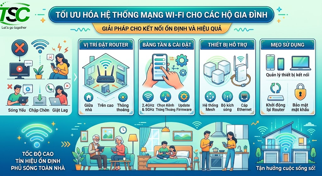 Tối Ưu Hóa Hệ Thống Mạng Wi-Fi Cho Các Gia Đình: Giải Pháp Cho Kết Nối Ổn Định Và Hiệu Quả